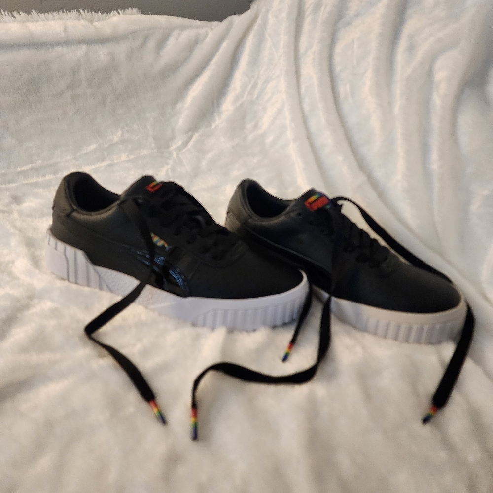 Leather Puma Cali Rainbow Size 8 NWB
